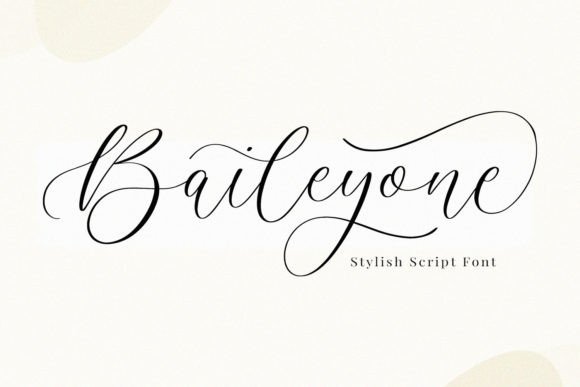Baileyone: A Dazzling Script Font