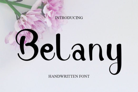 Belany: A Handwritten Font for Elegant Design