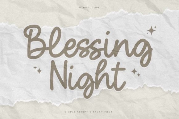 Blessing Night Font Review