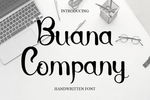 Buana Company Font: Elegant Script for Creative Projects