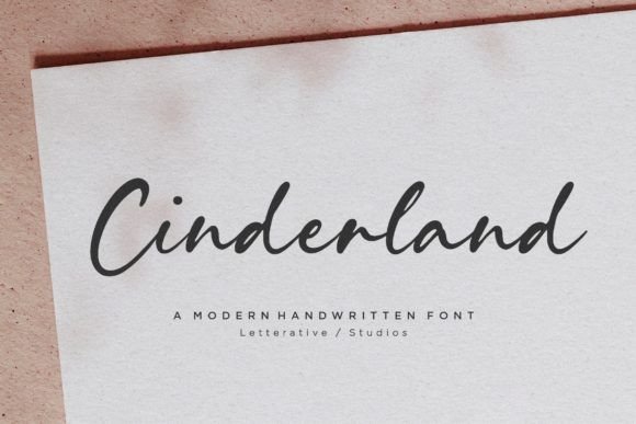 Cinderland: A Modern Handwritten Font