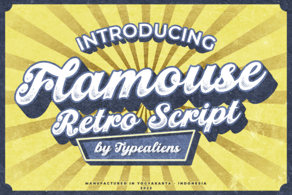 Flamouse: A Retro Font for Business Style
