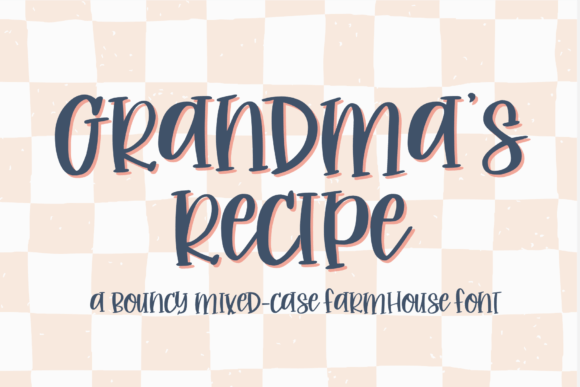 Grandma's Recipe Font for Creative Marketing