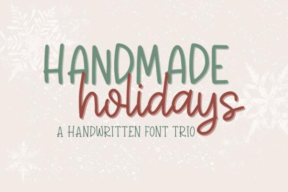 Handmade Holidays Font Trio