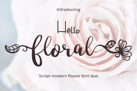 Hello Floral: A Feminine Script Font