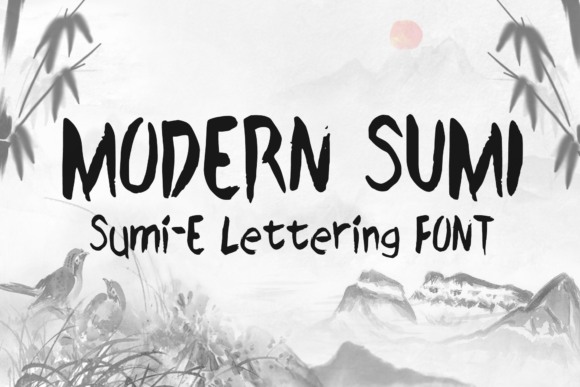 Modern Sumi Font for Creative Publishing