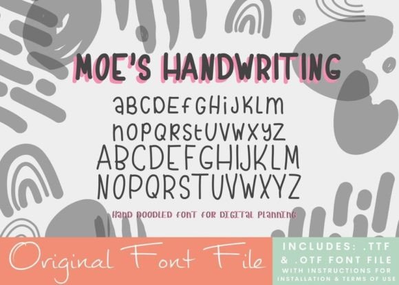 Moe's Handwriting: A Font for Digital Creativity