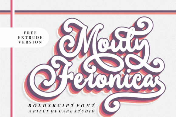 Mouly Feronica: A Bold Script Font for Web Design