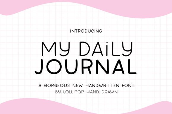 My Daily Journal: A Handwritten Font for Creative Projects
