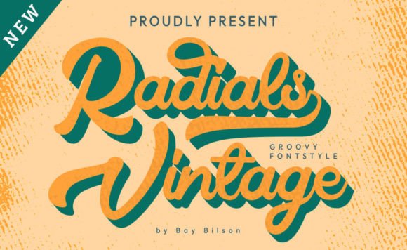 Radial Vintage: A Groovy Font for Web Design