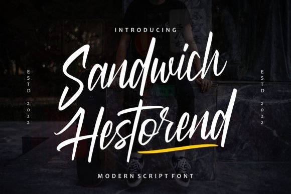 Sandwich Hestorend: A Script Font for Creative Brands