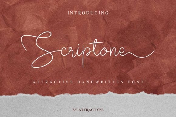 Scriptone: A Sweet Script Font