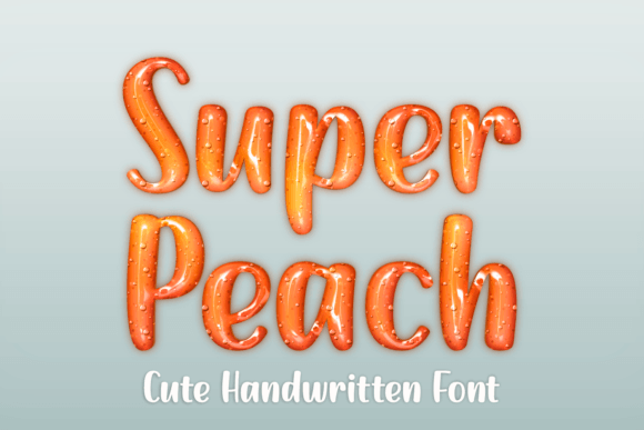 Super Peach Font for Creative Publishing
