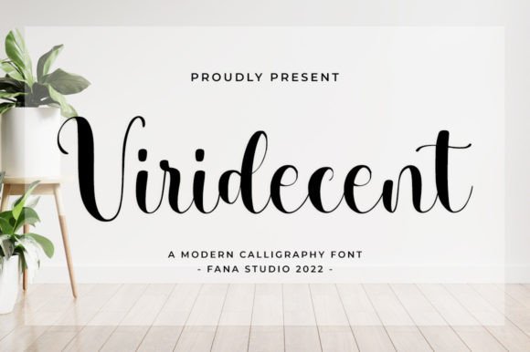 Viridecent: A Stylish Script Typeface