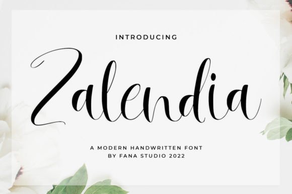 Zalendia: A Romantic Script Font